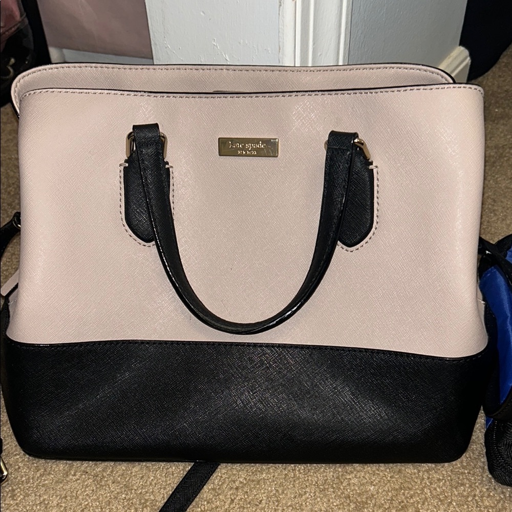 Kate Spade Black and Cream Women's Bag